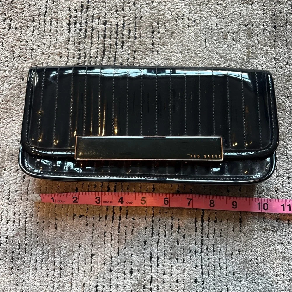 Ted Baker Glossy Black Clutch - Picture 5 of 6